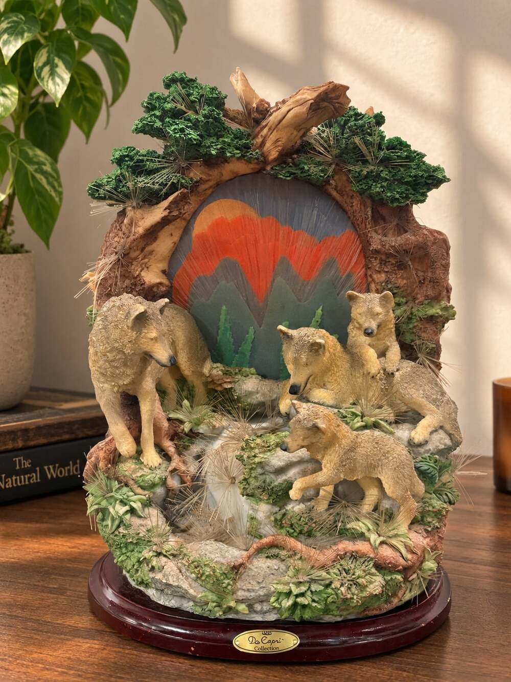 De Capoli Wolf Figurine Sculpture